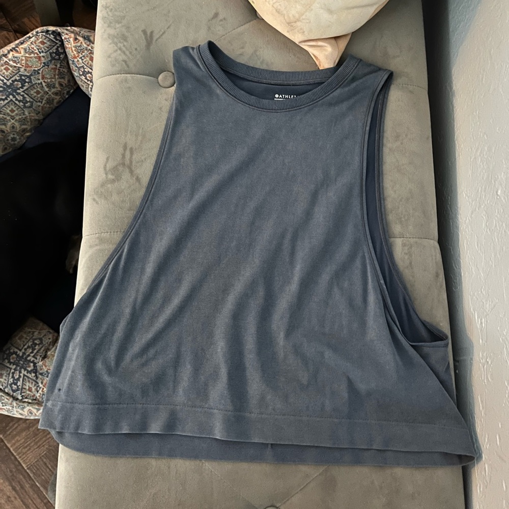 blue athleta top